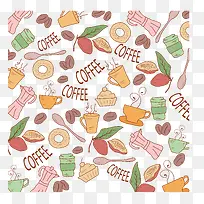 矢量甜点背景-空若网 矢量甜点背景-空若网