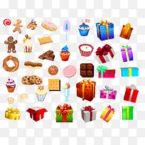 圣诞节甜点和礼物-空若网 圣诞节甜点和礼物-空若网