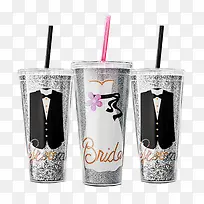 婚礼礼服图案塑料杯-空若网 婚礼礼服图案塑料杯-空若网