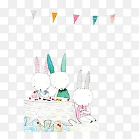 吃甜点的兔子-空若网 吃甜点的兔子-空若网