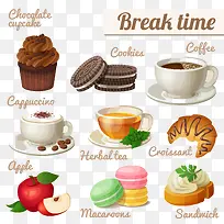 甜点矢量图-空若网 甜点矢量图-空若网