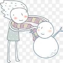 卡通线条风格可爱情侣-空若网 卡通线条风格可爱情侣-空若网