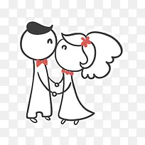 情侣线条画-空若网 情侣线条画-空若网