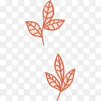 手绘树叶底纹-空若网 手绘树叶底纹-空若网