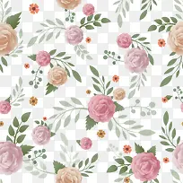 矢量玫瑰花背景-空若网 矢量玫瑰花背景-空若网