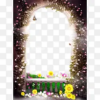 长满花草的大门-空若网 长满花草的大门-空若网