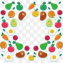 美味水果蔬菜花纹-空若网 美味水果蔬菜花纹-空若网
