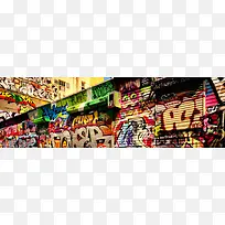 街边店门上的涂鸦绘画摄影-空若网 街边店门上的涂鸦绘画摄影-空若网