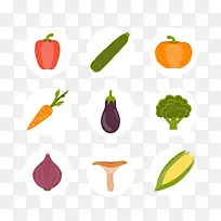 可爱蔬菜小图标-空若网 可爱蔬菜小图标-空若网
