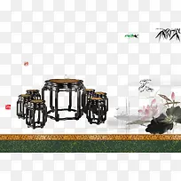 明清仿古家具桌椅素材-空若网 明清仿古家具桌椅素材-空若网