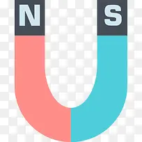 矢量扁平化吸铁石-空若网 矢量扁平化吸铁石-空若网