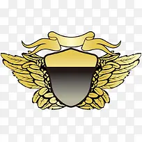 矢量金色奢华翅膀欧式-空若网 矢量金色奢华翅膀欧式-空若网