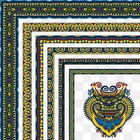 中式花纹边框图案-空若网 中式花纹边框图案-空若网