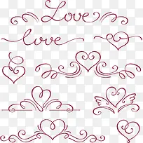 爱心桃花边-空若网 爱心桃花边-空若网