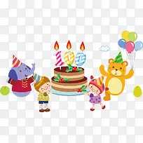 蛋糕儿童生日海报促销素材-空若网 蛋糕儿童生日海报促销素材-空若网