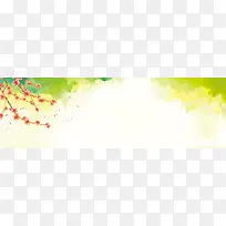 清新手绘桃花舞动海报背景-空若网 清新手绘桃花舞动海报背景-空若网