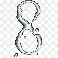 创意水元素阿拉伯数字-空若网 创意水元素阿拉伯数字-空若网