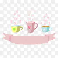 手绘咖啡杯子-空若网 手绘咖啡杯子-空若网