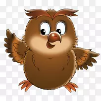 猫头鹰鸟动画剪贴画-海报-空若网 猫头鹰鸟动画剪贴画-海报-空若网