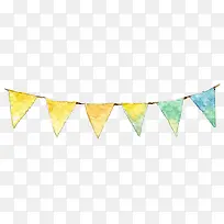 手绘彩旗-空若网 手绘彩旗-空若网