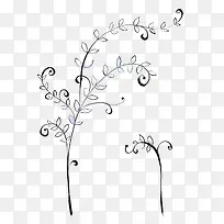 手绘树枝素材-空若网 手绘树枝素材-空若网