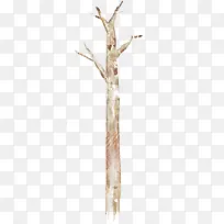 手绘棕色漫画树枝装饰-空若网 手绘棕色漫画树枝装饰-空若网