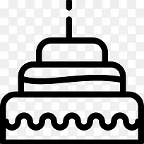 生日蛋糕的图标-空若网 生日蛋糕的图标-空若网