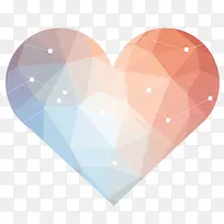 变色低多边形爱心-空若网 变色低多边形爱心-空若网