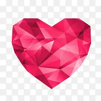 钻石多边形爱心-空若网 钻石多边形爱心-空若网