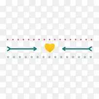 分割线 爱心 点点-空若网 分割线 爱心 点点-空若网
