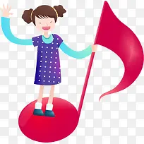 卡通音符儿童-空若网 卡通音符儿童-空若网