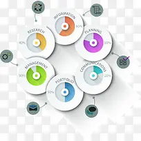 多彩简约圆圈边框纹理-空若网 多彩简约圆圈边框纹理-空若网