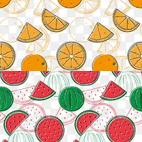 夏季水果底纹下载-空若网 夏季水果底纹下载-空若网
