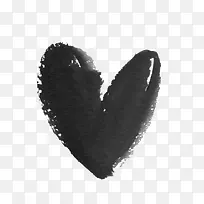 黑色爱心素材免抠图-空若网 黑色爱心素材免抠图-空若网