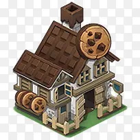 可爱巧克力卡通房子-空若网 可爱巧克力卡通房子-空若网