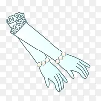 蓝色婚礼新娘长手套-空若网 蓝色婚礼新娘长手套-空若网