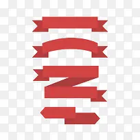 红色 飘带矢量素材-空若网 红色 飘带矢量素材-空若网