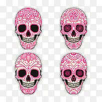 矢量红色骷髅-空若网 矢量红色骷髅-空若网