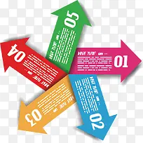 矢量箭头流程表-空若网 矢量箭头流程表-空若网