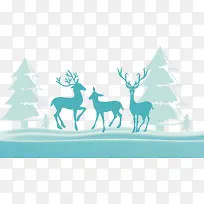 矢量梅花鹿-空若网 矢量梅花鹿-空若网