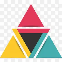 矢量创意三角形分块PNG图片-空若网 矢量创意三角形分块PNG图片-空若网