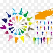 彩色笔触-空若网 彩色笔触-空若网