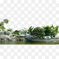 湖水山石园林素材-空若网 湖水山石园林素材-空若网