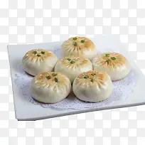 一盘生煎包高清图片-空若网 一盘生煎包高清图片-空若网