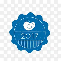 卡通蓝色标志-空若网 卡通蓝色标志-空若网