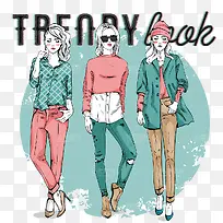 ʱ�г���Ů�Բ廭ʸ���ز�-������