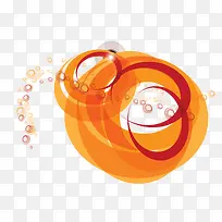 时尚动感橙色背景矢量素材-空若网 时尚动感橙色背景矢量素材-空若网