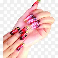 彩色花朵美甲-空若网 彩色花朵美甲-空若网