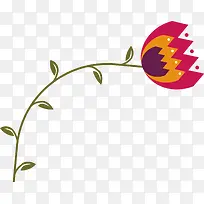 扁平化卡通花朵-空若网 扁平化卡通花朵-空若网