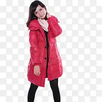 高清摄影红色羽绒服的海报合成-空若网 高清摄影红色羽绒服的海报合成-空若网